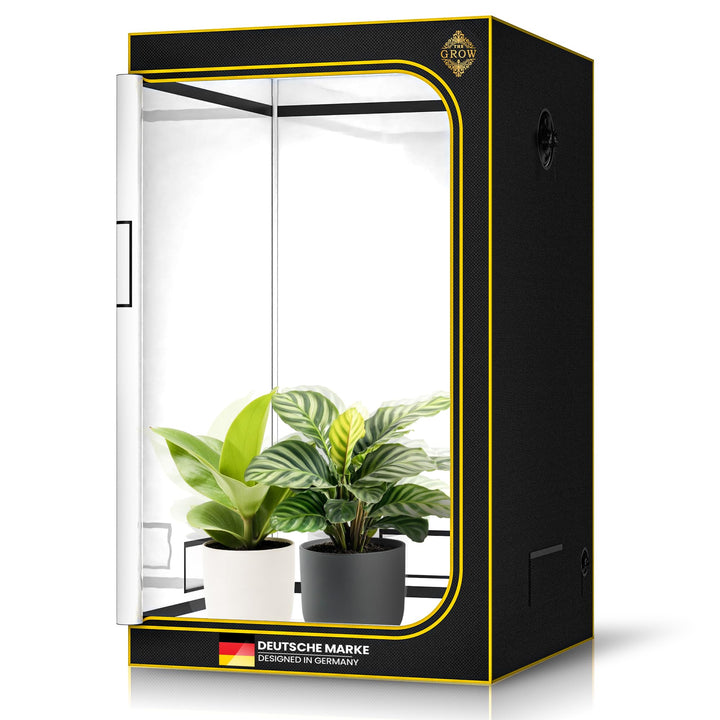 Edelweiss PRO Growzelt 300x150x200 cm, lichtdichte Growbox für Indoor-Pflanzen, PAR-White Innenfläch