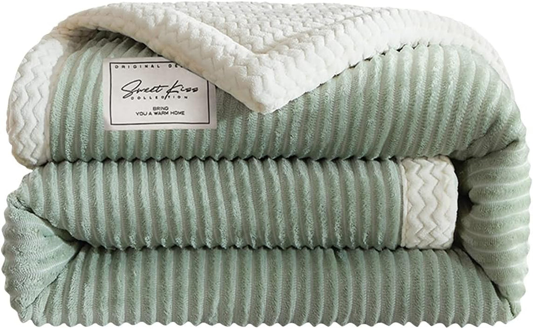 Ergocar Fleecedecke, Kuscheldecke Flauschig Weich und Warme, Sherpa Decke Doppelgesicht Dicke Decke,