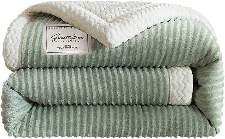 Ergocar Fleecedecke, Kuscheldecke Flauschig Weich und Warme, Sherpa Decke Doppelgesicht Dicke Decke,