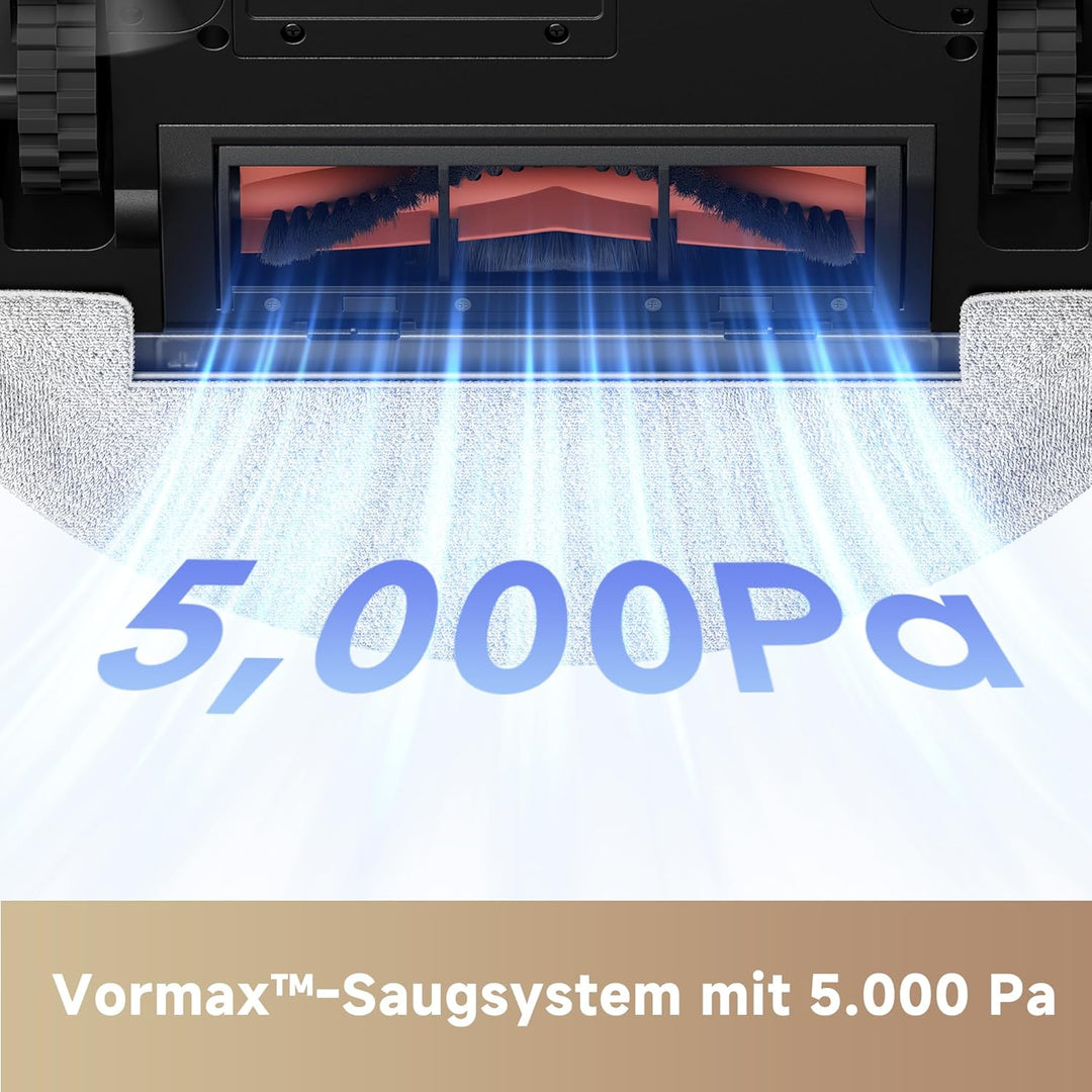 Mova E20 Saugroboter mit Wischfunktion 2-in-1 mit LDS, 5.000Pa Saugleistung, kompaktes Design, E20