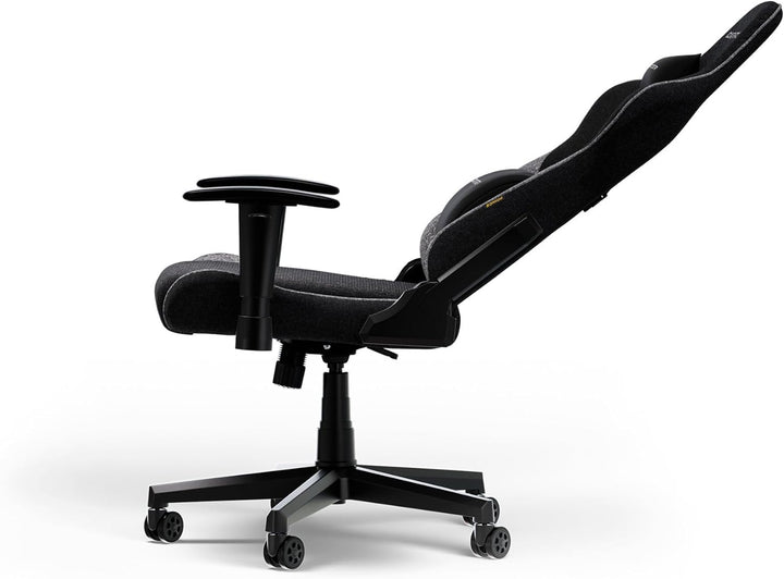 DXRacer Prince L Schwarz & Grau Stoff das Orginal Gaming Stuhl Schwarz & Grau PF24 Stoff, Schwarz &