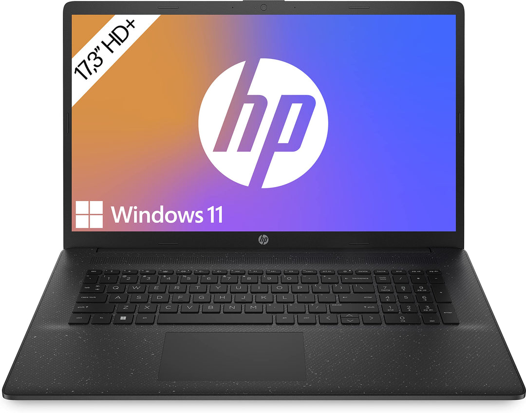 HP Laptop mit 17,3" HD+ Display, AMD Ryzen 3 7320U, 8GB DDR5 RAM, 512 GB SSD, AMD Radeon-Grafik, Win