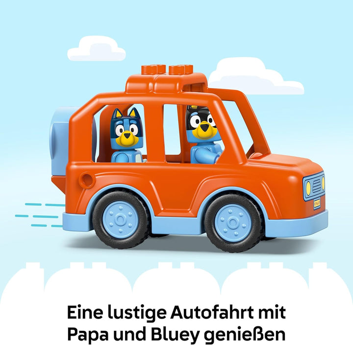 LEGO DUPLO Bluey: Ausflug zur Eisdiele mit Bluey - Lernspielzeug für Kleinkinder - Mit Spielzeug Aut
