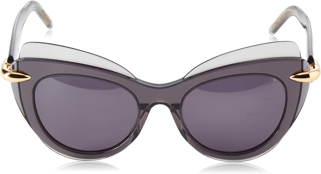 Pomellato Damen PM0002S 001 Sonnenbrille, Grau (001-Grey/Smoke), 51
