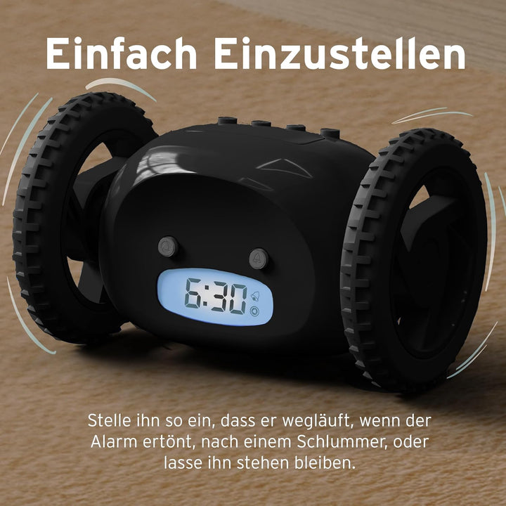 CLOCKY Lauter Digital Wecker Laut für tiefschläfer Erwachsene Jugendliche Lustig für schwerhörige sc