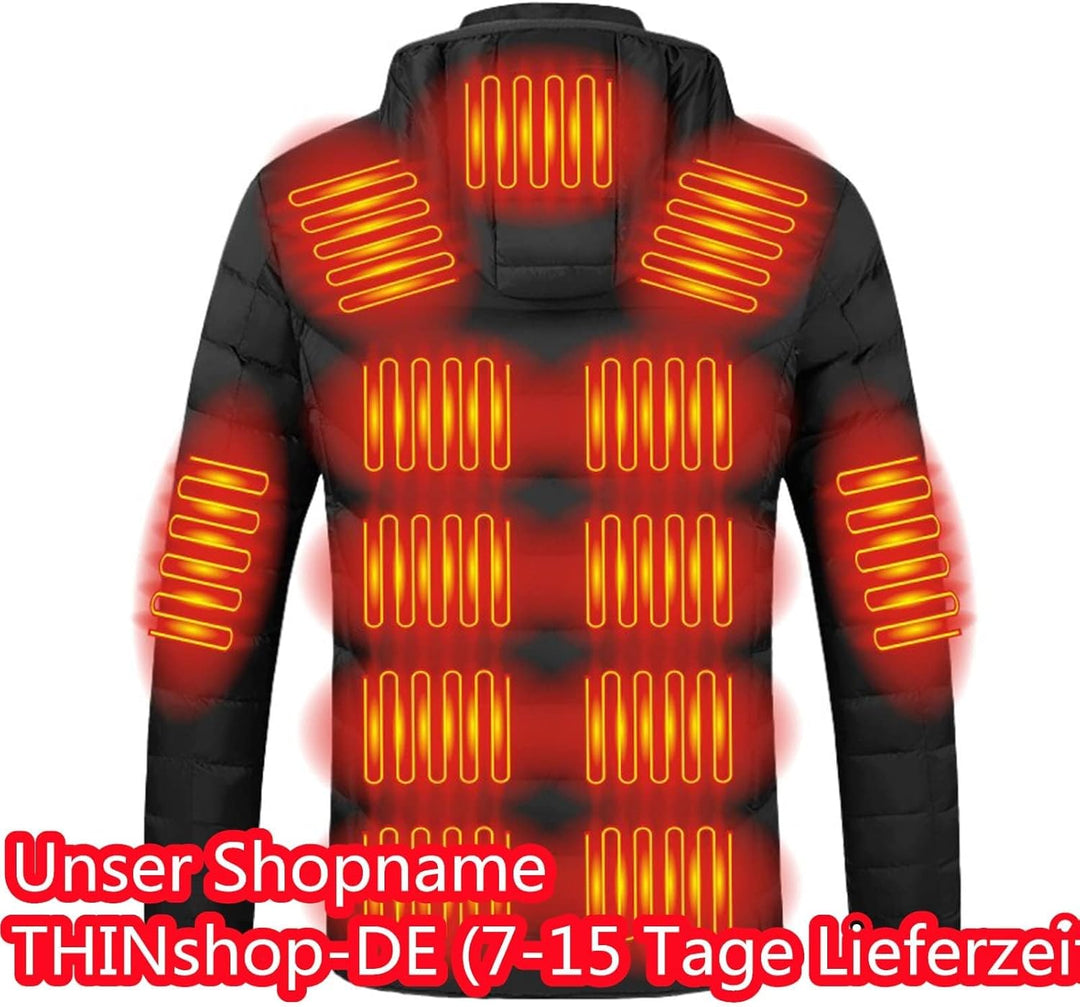 Heizjacke Herren Damen Beheizbare Jacke Beheizte Jacke Wärmende Beheizbare Weste Winter Warm Daunenj