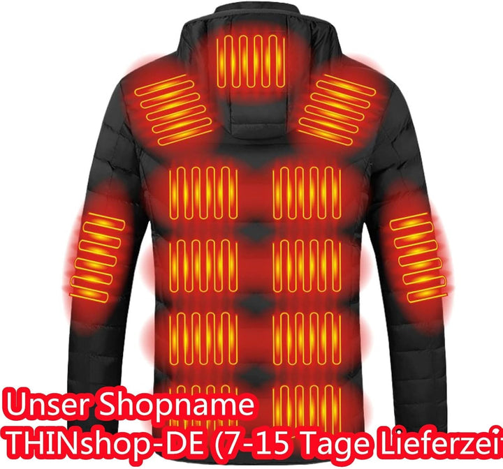 Heizjacke Herren Damen Beheizbare Jacke Beheizte Jacke Wärmende Beheizbare Weste Winter Warm Daunenj