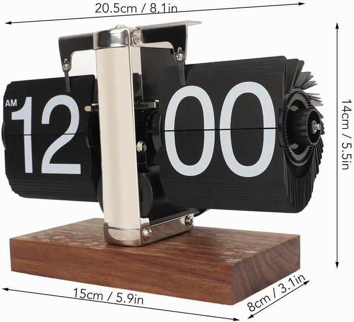 Flip Uhr Retro Digitale Wanduhr Batterie betrieben Tischuhr Grosse Zahlen Sichere Basis Kreative Fli