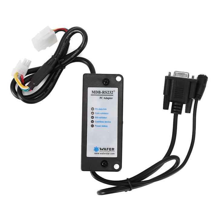 MDB-zu-RS232-Konverter, ABS-Kunststoff MDB-Zahlungsgerät zu PC-Konverter RS232-Adapter Bill Acceptor
