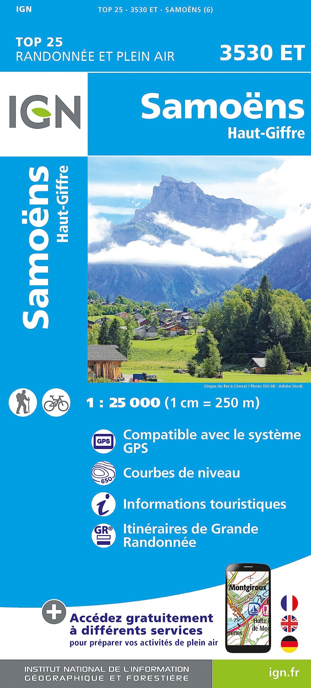 Samoëns - Haut Giffre 1:25 000: 1:25000 (TOP 25), Karte