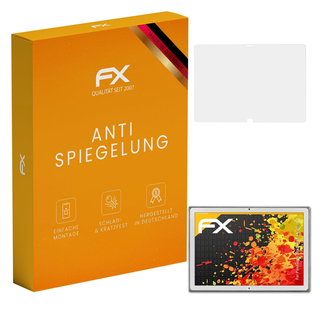 atFoliX Panzerfolie kompatibel mit Panasonic ToughPad 4K 20 inch Schutzfolie, entspiegelnde und stos