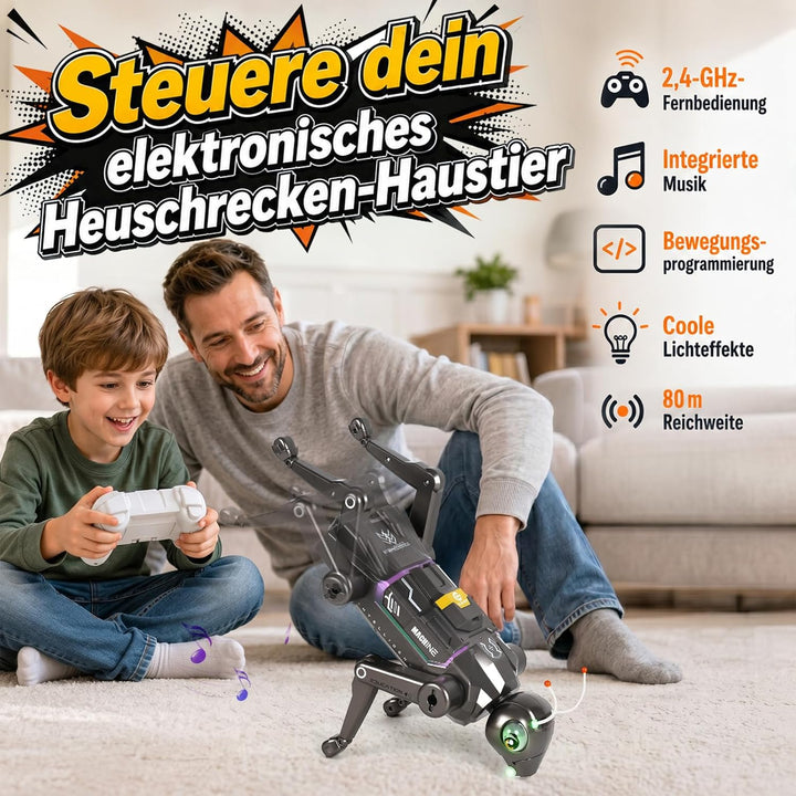 YESHIN Ferngesteuerter Roboterhund für Kinder | Programmierbar, 16 Funktionen, Tanzen, Laufen, Kung