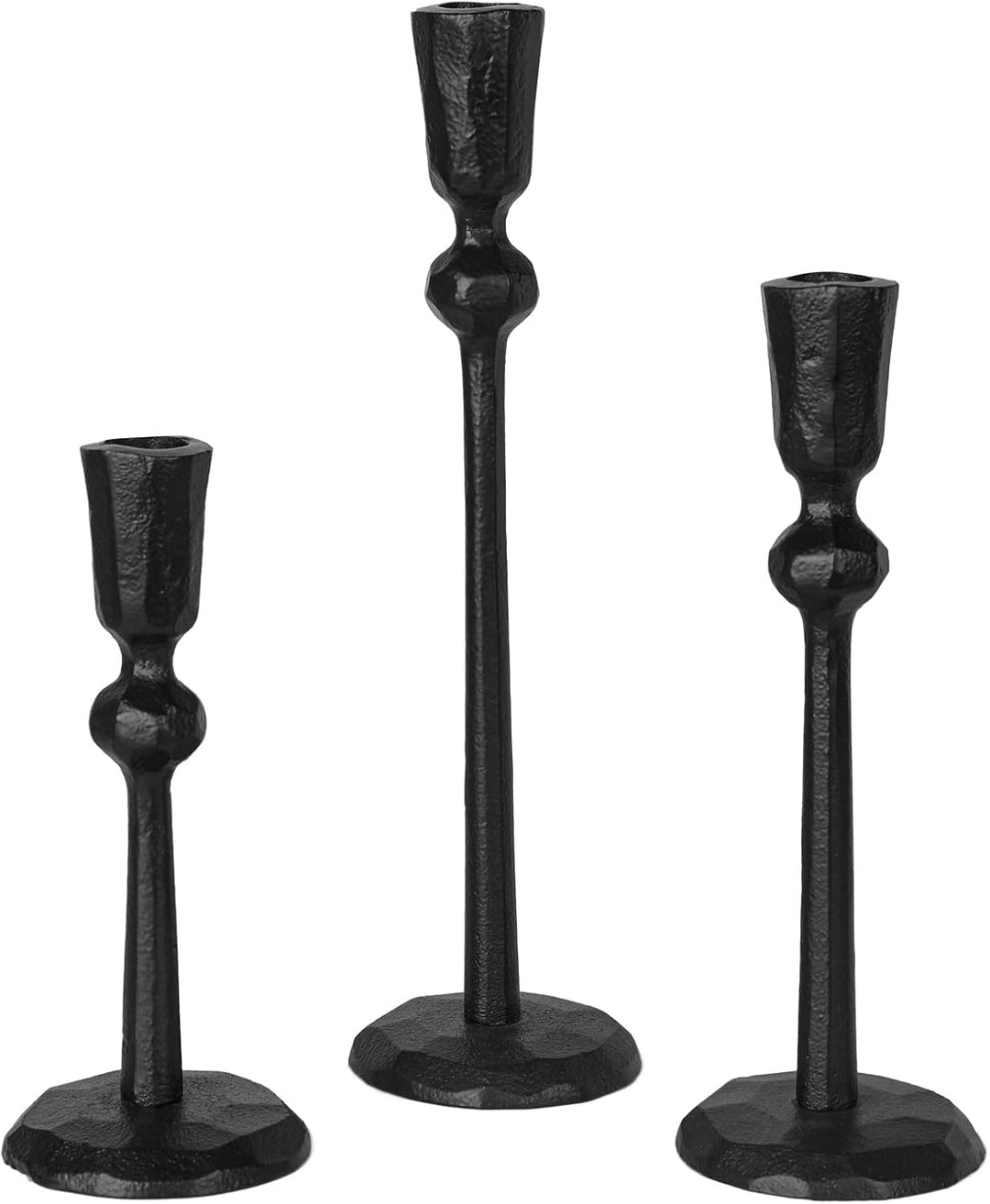 Kerzenhalter aus Eisen, 3 Stück, dekorativer Kerzenständer, Kerzenständer für Hochzeit, Abendessen,