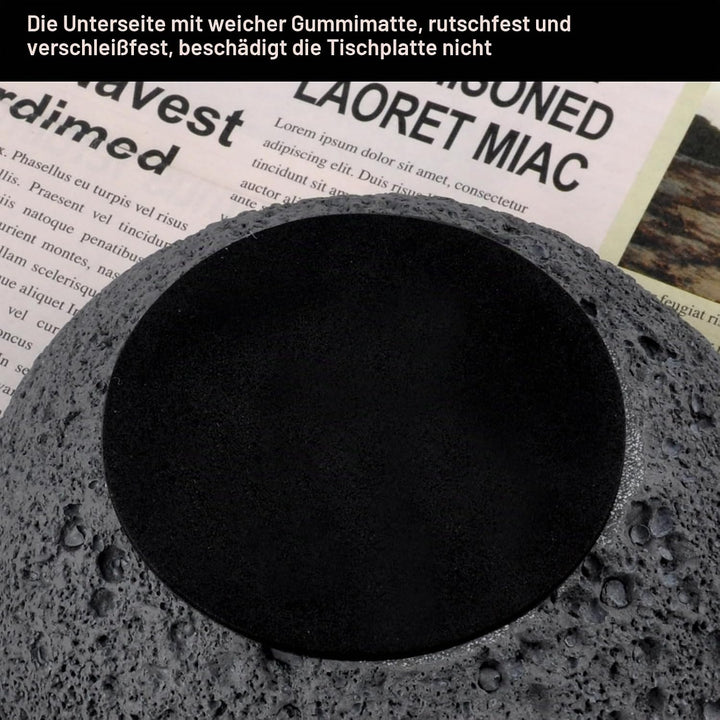 Mode-Mülleimer, Beton+Innenzylinder aus Metall Leicht zu Reinigen (Dunkelgrau), Dunkelgrau