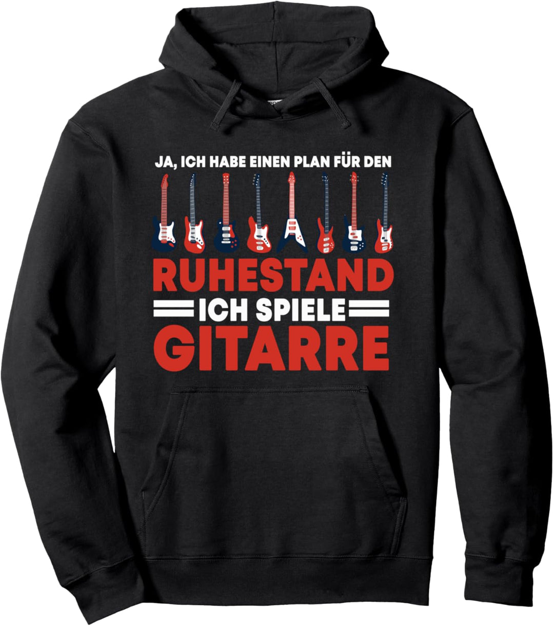 Plan für Ruhestand: Ich spiele Gitarre, Lustiges Rentner Pullover Hoodie