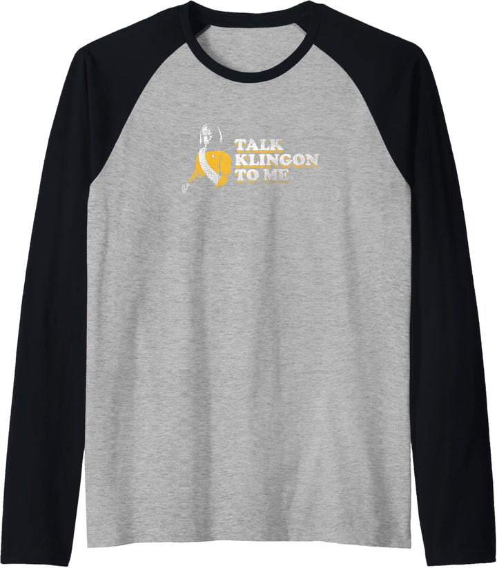Star Trek: The Next Generation- Talk Klingon To Me Raglan