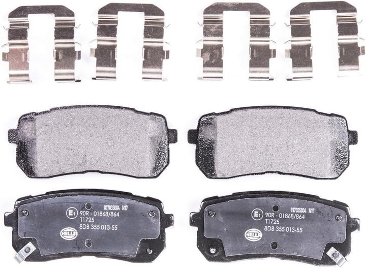 HELLA PAGID 8DB 355 013-551 Bremsbelagsatz - T1725 - Dicke/Stärke: 15.5mm - Bremssystem: Mando - mit