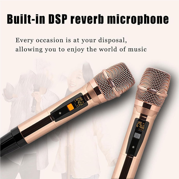 Professionelle 21,5-Zoll-Karaoke-Maschine,Kapazitiver Touchscreen-Karaoke-Player Mit Kabellosem Mikr
