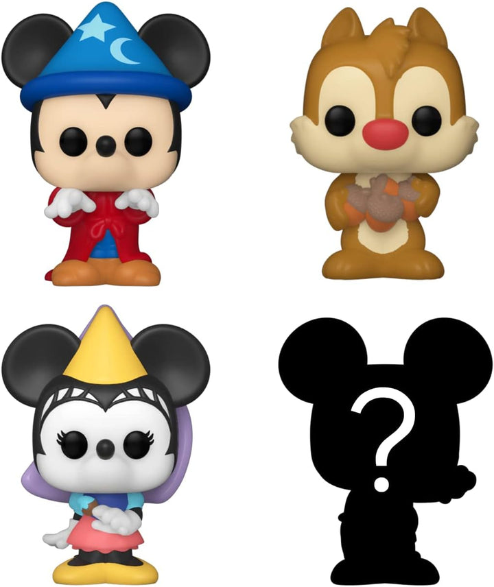 Funko Bitty Pop! Disney - Sorcerer Mickey, Dale, Princess Minnie und eine Überraschungs-Mini-Figur -