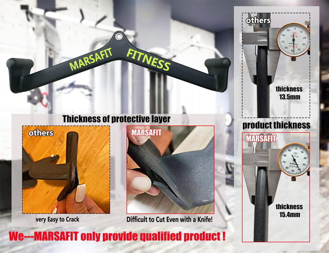 Home Gym Fitness Rowing T-bar V-bar Pulley Cable Machine Attachments Bicep Curl Tricep LAT pulldown