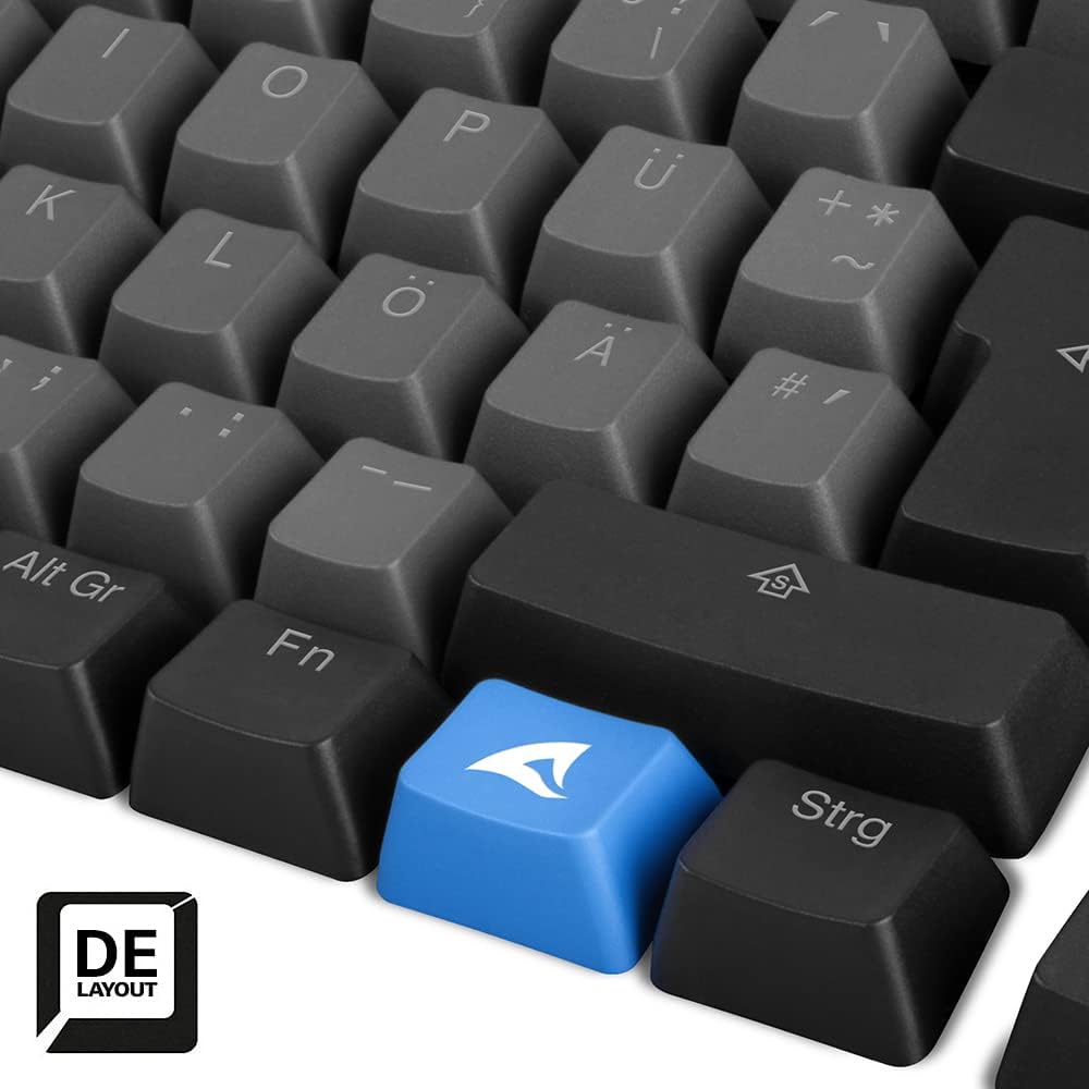 Sharkoon Skiller SAC20, Tastenkappenset aus PBT-Kunststoff, ISO DE 115