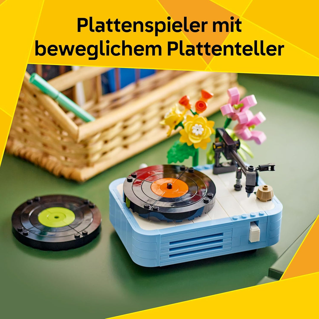LEGO Creator 3in1 Plattenspieler mit Blumen - Spielzeug umbaubar in Radio oder Mikrofon - Musik Spie