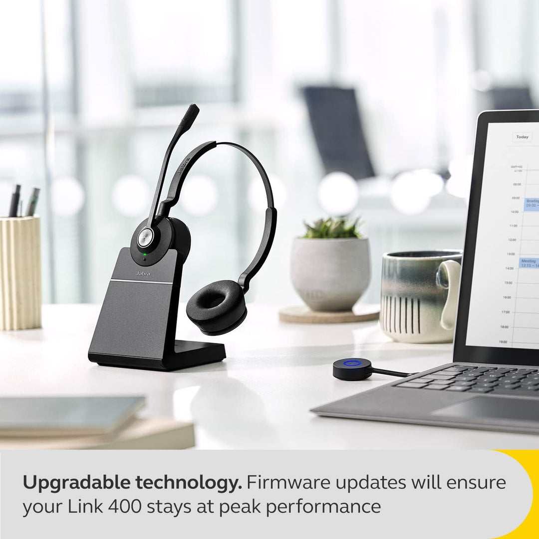 Jabra Link 400 USB-C DECT Adapter - Tragbarer und langlebiger Dongle mit bis zu 150 m geschützter Fu