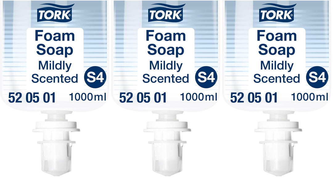 Tork Mild Duftende Hand Schaumseife S4, reduziert Verbrauch, 1 × 1.000 ml, 520501 (Packung mit 3) 10