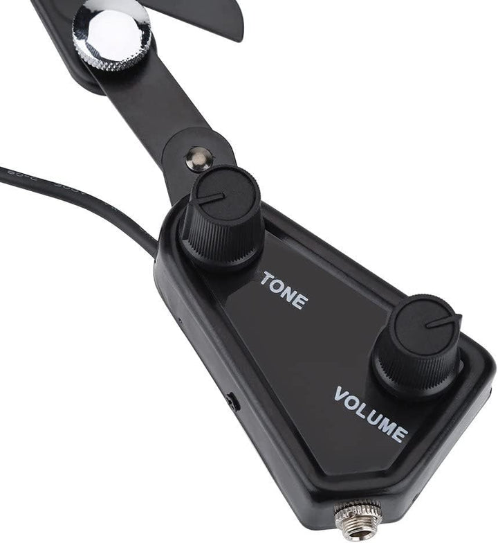 Tonabnehmer für Akustikgitarre, magnetischer Wandler mit 12 Löchern für Akustikgitarre mit Stimm-Set