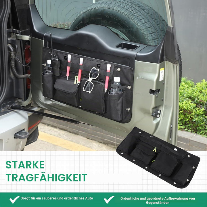 Auto Hecktür Hängetasche, Kofferraum Organizer Kompatibel mit Land Rover Defender ab 2020 | 1 Stück