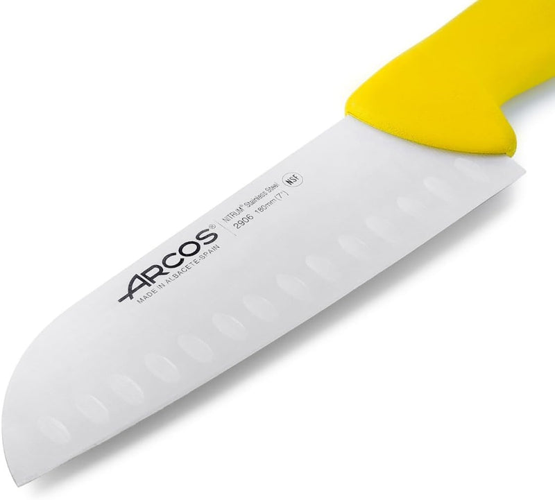 Arcos Serie 2900 - Santoku Messer Messer Asiatischer ArtAsian Knife - Klinge Nitrum Edelstahl 180 mm