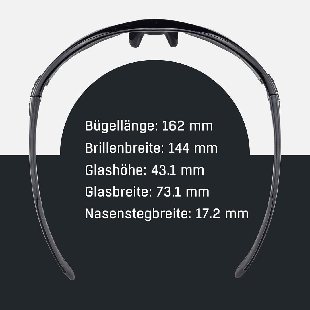 ALPINA TRI-SCRAY 2.0 HR - Indiv. Anpassbare, Bruchsichere Wechselscheiben Sport- & Fahrradbrille Mit