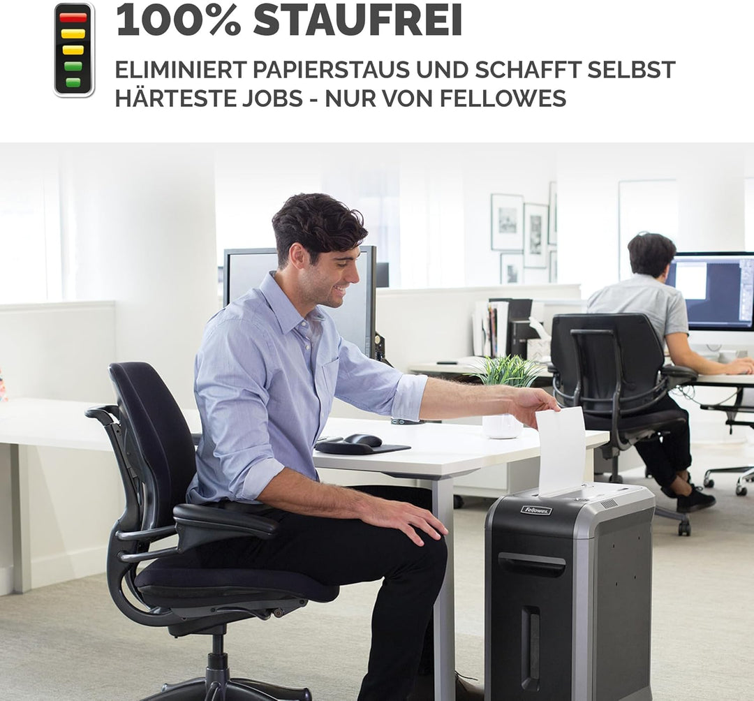 Fellowes 18 Blatt Aktenvernichter, Partikelschnitt (P4) Papierschredder für Büro, Powershred 99Ci, S