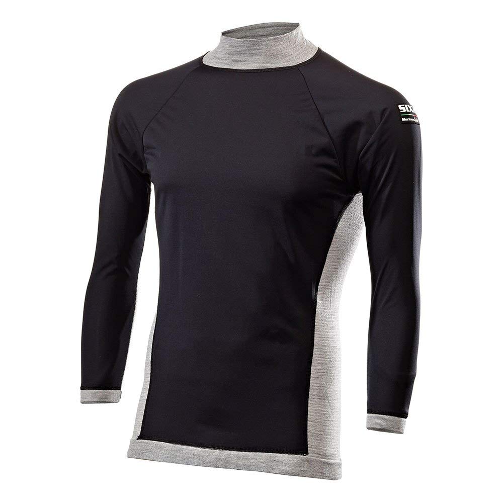 SIX2 Windshell Merinos Wool Grey-XXL/XXXL Unisex Erwachsene
