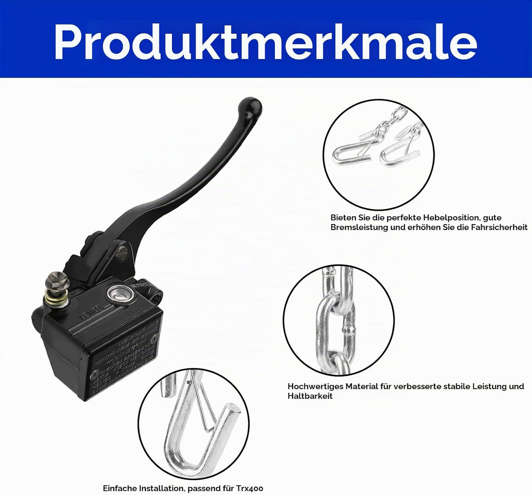Keenso Motorrad Hauptbremszylinder, Motorrad Bremszylinder 22mm Lenker Hydraulik Bremszylinder Kuppl