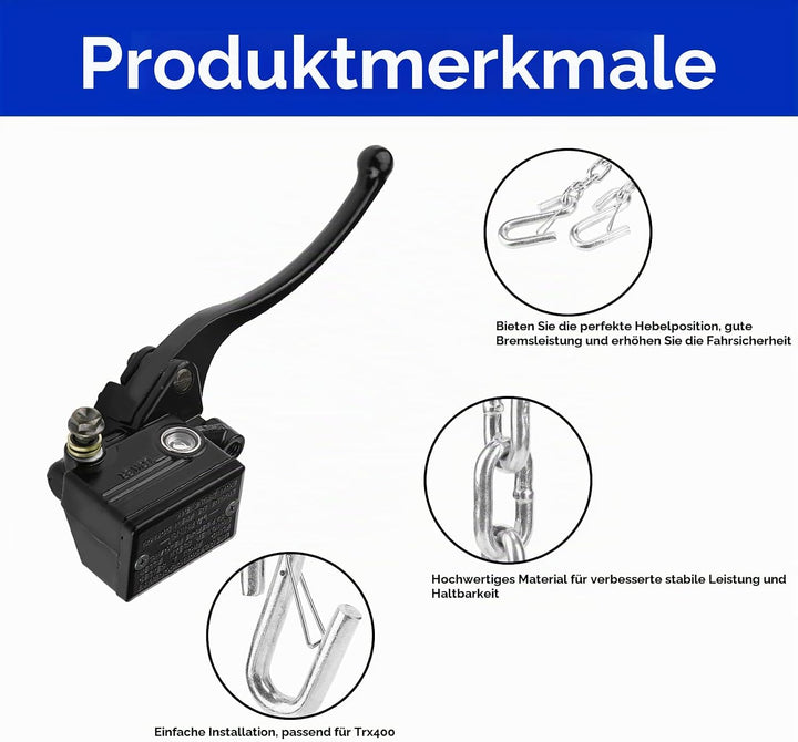 Keenso Motorrad Hauptbremszylinder, Motorrad Bremszylinder 22mm Lenker Hydraulik Bremszylinder Kuppl