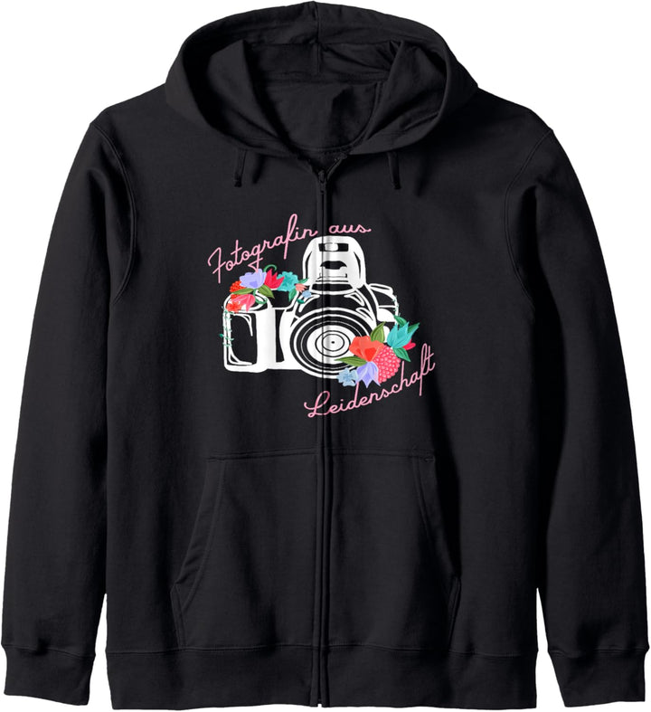 Fotografin aus Leidenschaft Fotografie Geschenk Idee Kamera Kapuzenjacke