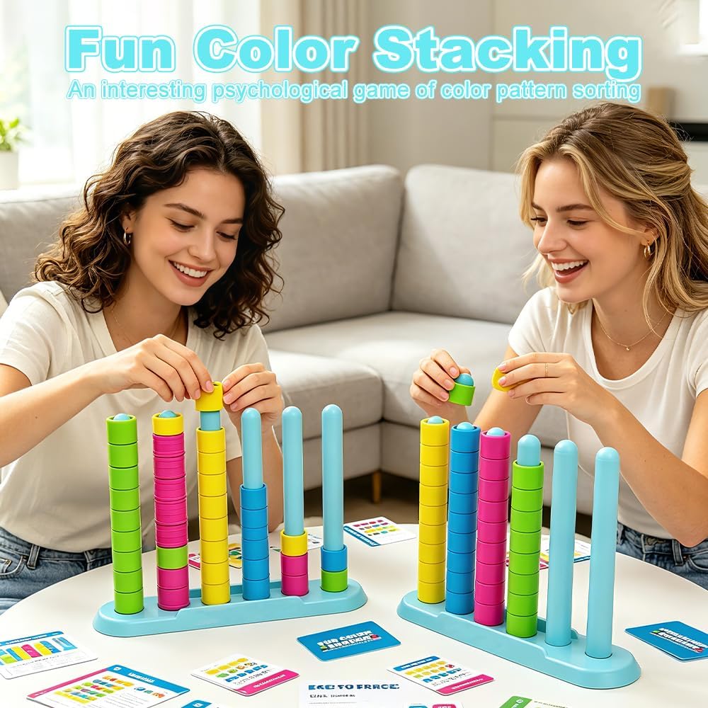 Mineup Farb Stapel Challenge Spiel, Generisch Color Stack Game, Generisch Farbstapel, Color Stack Ma