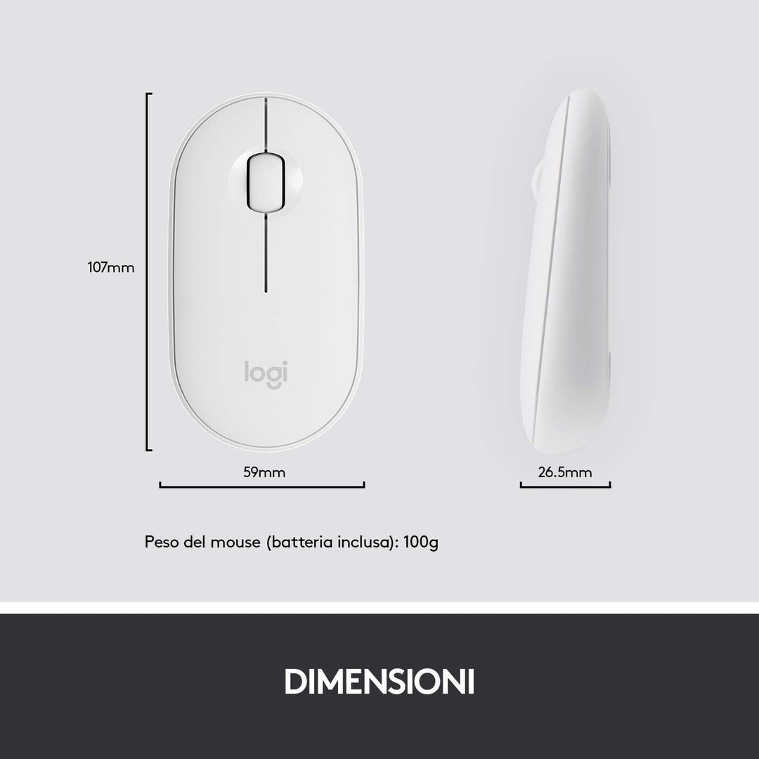 Logitech MK470 Slim Combo Kabelloses Tastatur-Maus-Set, 2.4 GHz Verbindung via Nano-USB-Empfänger, 1