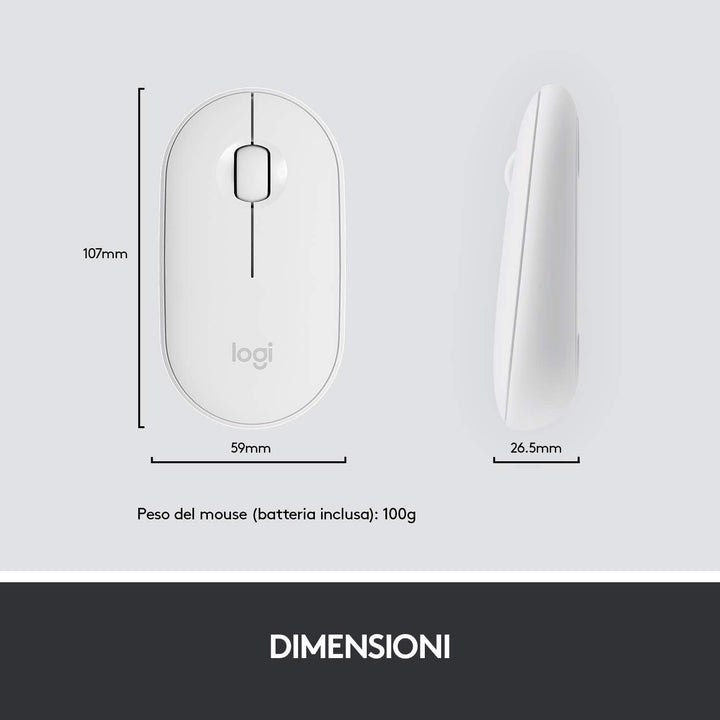 Logitech MK470 Slim Combo Kabelloses Tastatur-Maus-Set, 2.4 GHz Verbindung via Nano-USB-Empfänger, 1