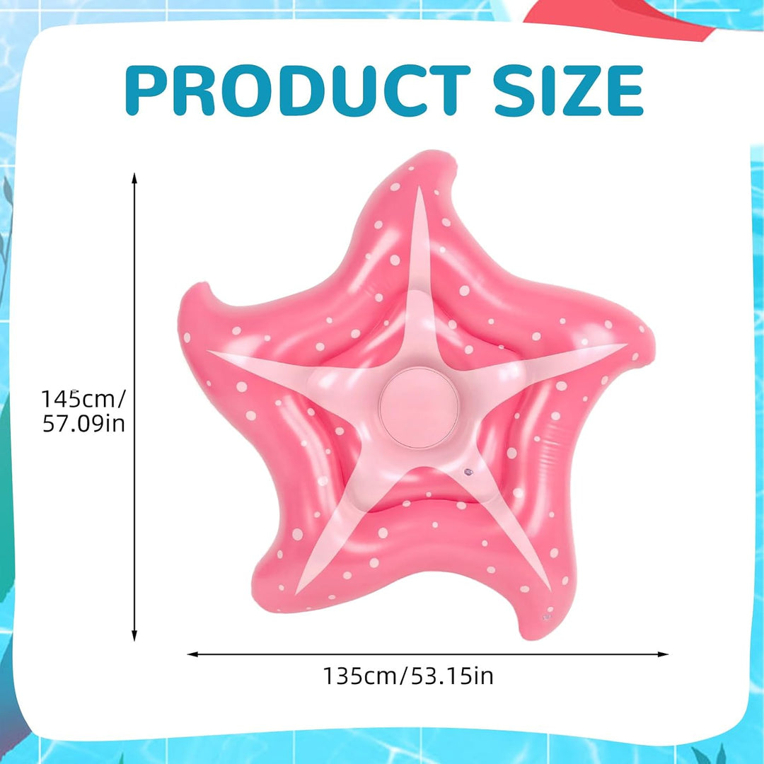 Luftmatratze Seestern 150cm, Pool Hängematte und Schwimmliege für Erwachsene, Wasser Spielzeug und S