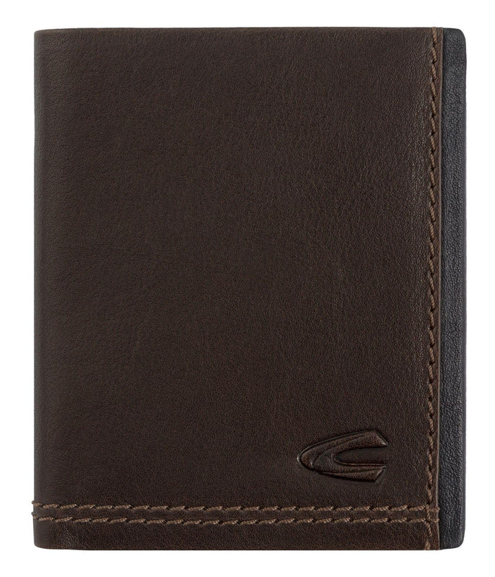 camel active Osaka Herren Geldbörse RFID Klein Querformat Leder, Brown