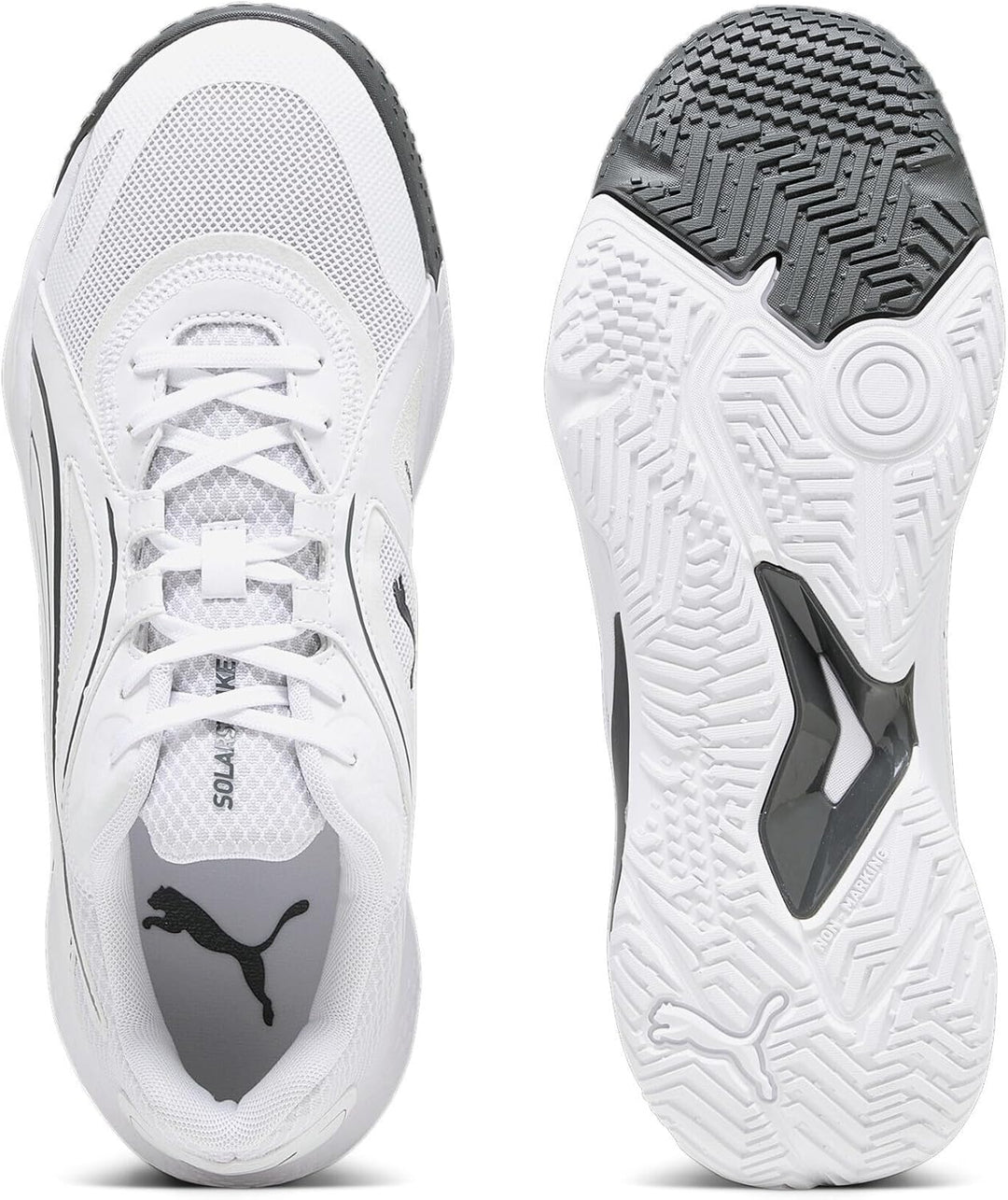 PUMA Unisex Solarstrike Ii Hallenturnschuh 46 EU Puma White Shadow Gray, 46 EU Puma White Shadow Gra