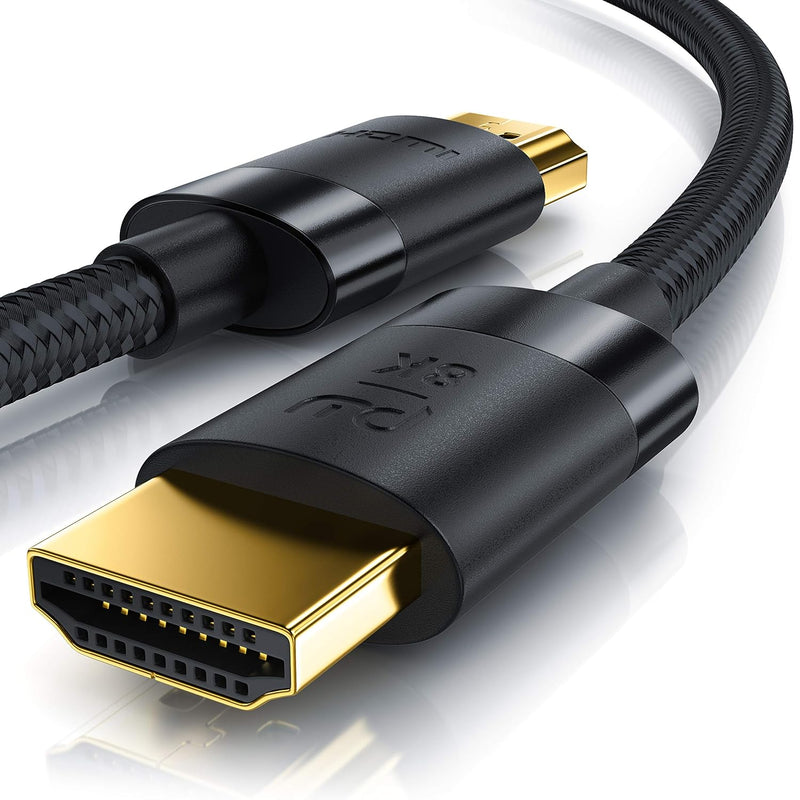 CSL - 8k / 4k HDMI Kabel 2.1/2.0-10m - 8K @ 60Hz 4K @ 120Hz mit DSC - 48 Gbit/s - 3D - Ultra High Sp