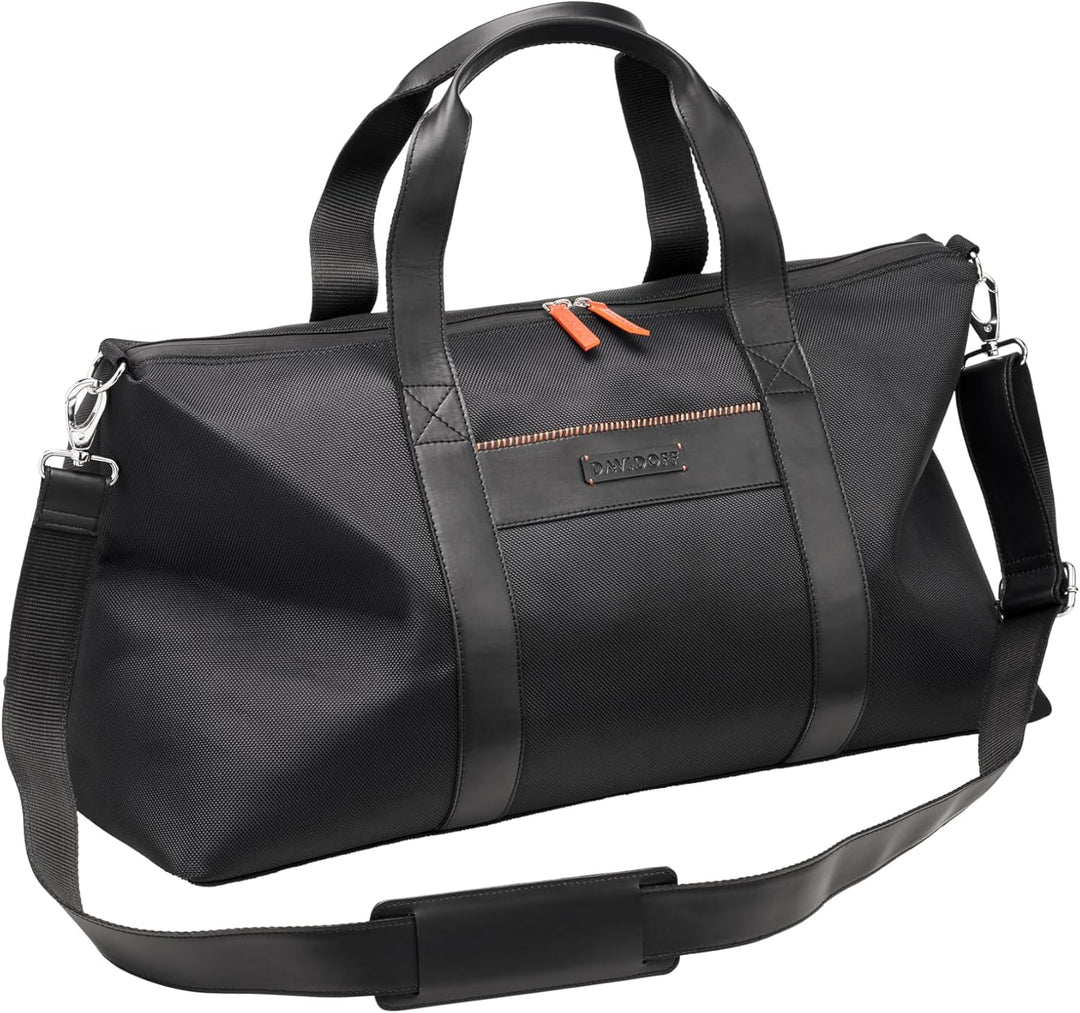 Davidoff Home Run Weekender Schwarz – kleine Reisetasche aus veganem Material – hochwertige Herren T