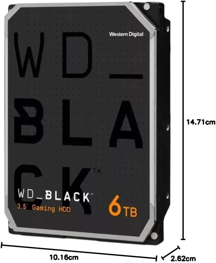 WD_BLACK HDD 6 TB (interne 3,5 Zoll-Gaming-Festplatte, Hochleistungsfestplatte, Performance Desktop