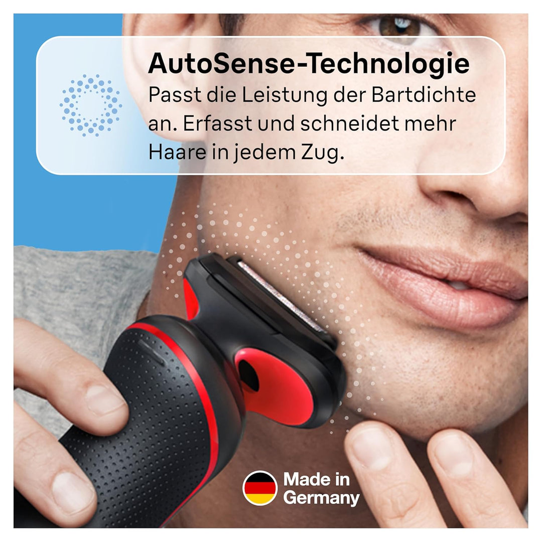 Braun Series 5 Elektrorasierer, EasyClean Rasierer Herren, Wet & Dry, Made in Germany, 51-R1000s, Ro