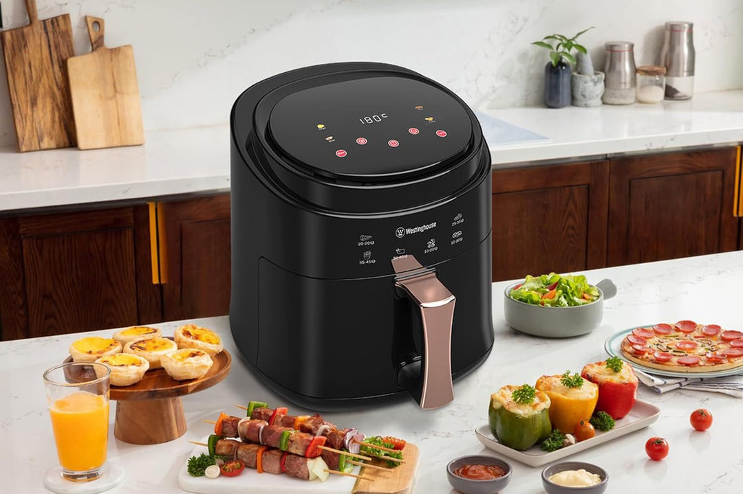 Westinghouse Air Fryer mit 5,5 L Kapazität, 6 praktische Automatikprogramme, Bedienung über Touch Pa