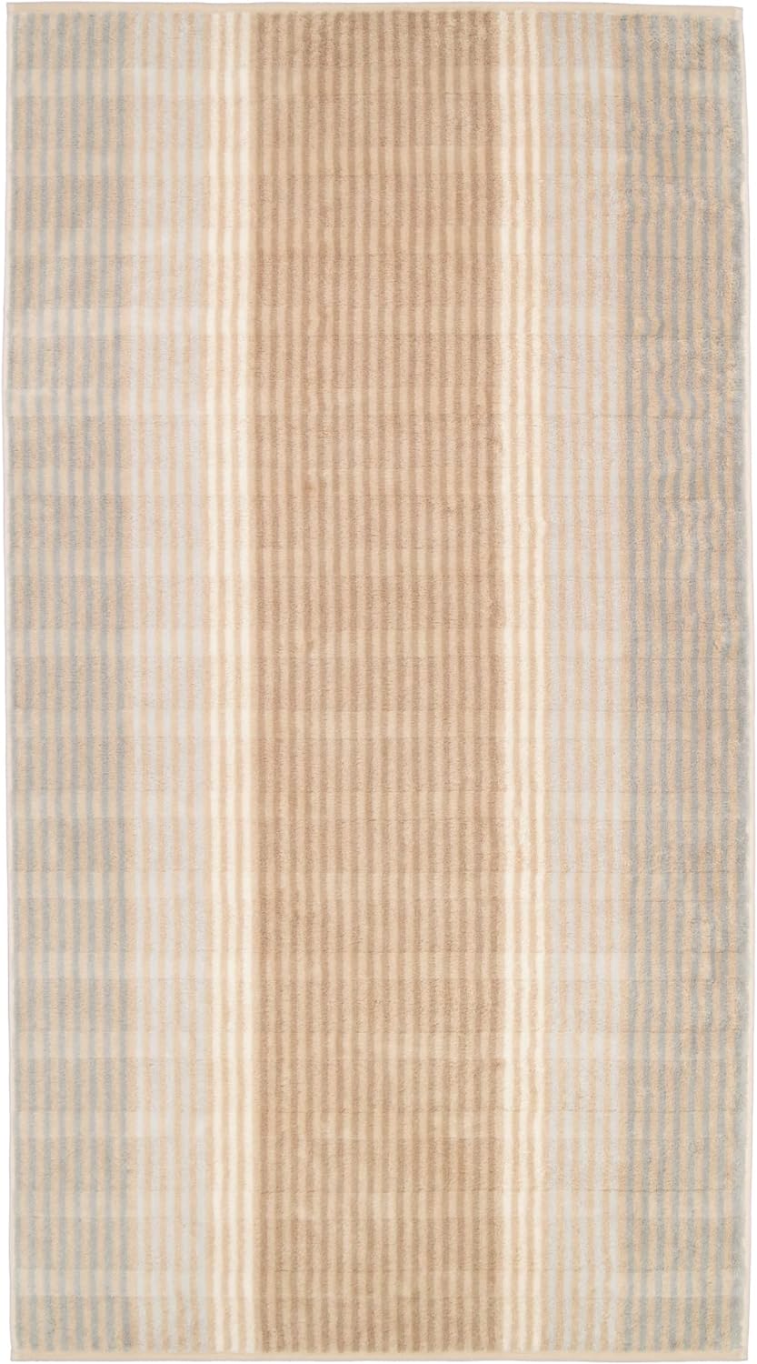 CAWÖ Home Handtücher Noblesse Cashmere Streifen 1056 Sand - 33 Duschtuch 80x150 cm, Duschtuch 80x150