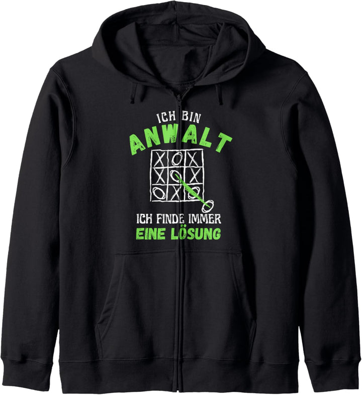 Lustig Ich bin Anwalt Sprüche Jura Rechtsanwalt Kapuzenjacke